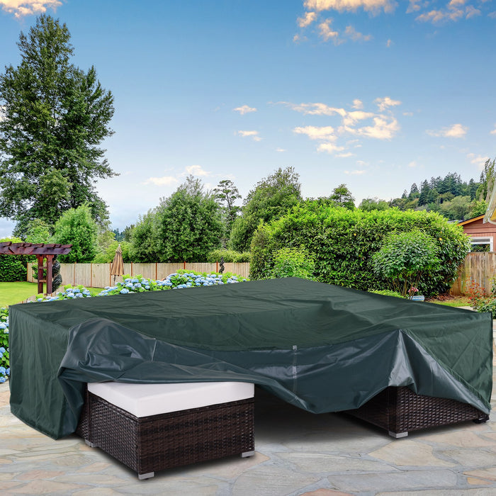 Outdoor Patio Furniture Cover - Heavy-Duty 600D Oxford Fabric, Square, Waterproof, Large Size - Protects Against Weather, Fits 230x230x70 cm Sets