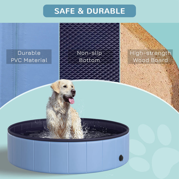 Foldable Pet Swimming Pool - 120cm, Durable and Portable - Ideal for Dogs and Outdoor Bathing