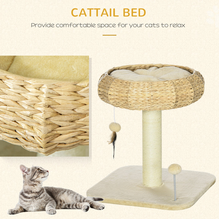 51cm Cat Tree Tower - Activity Center with Climbing, Scratching, and Lounging Features - Ideal for Playful Kittens and Cats