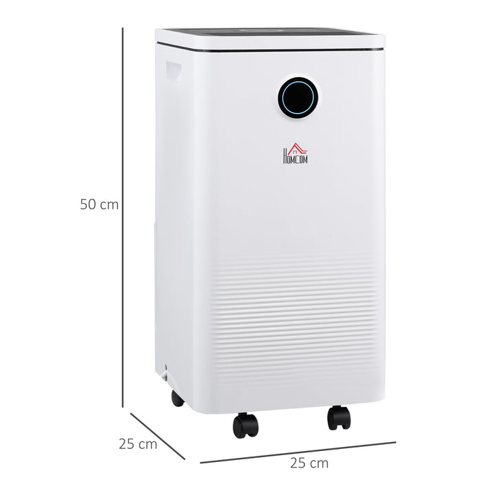 2500ML Smart WiFi Dehumidifier - 10L/Day Portable and Quiet Moisture Remover - Ideal for Home, Laundry, and Basement Spaces