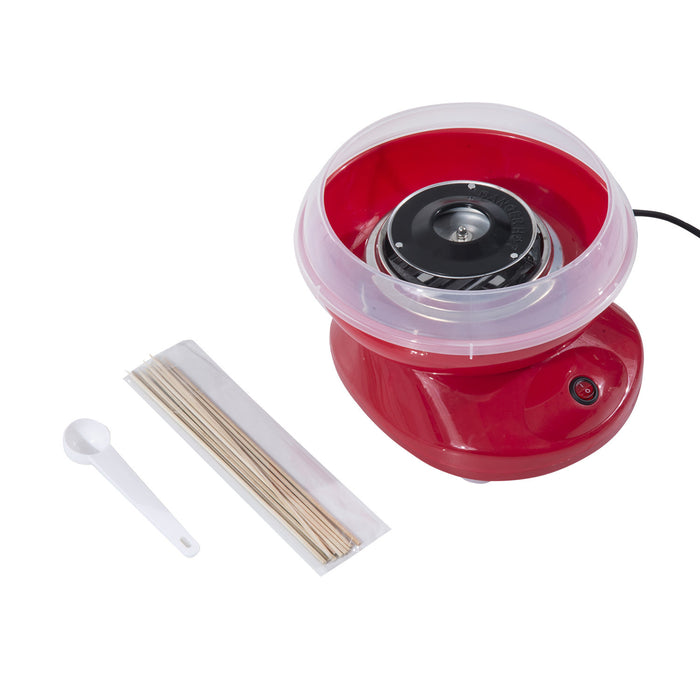 Electric Cotton Candy Maker - 450W Sugar Processing Gadget for Candy Floss Machine, Red - Ideal for Parties and Home Entertainment