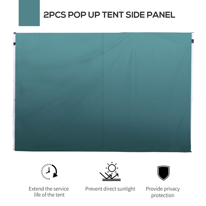 3M Gazebo - Interchangeable Green Sidewall for Outdoor Shelter - Enhances Privacy and Protection for Events