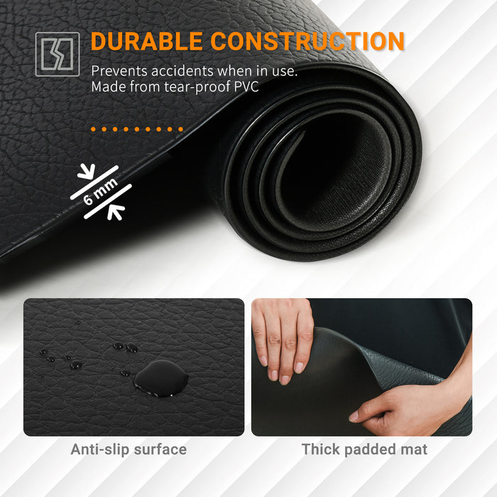 Exercise Equipment Protection Mat - Non-Slip, Multipurpose Gym and Workout Floor Protector, 180 x 90cm - Ideal for Home Fitness Enthusiasts