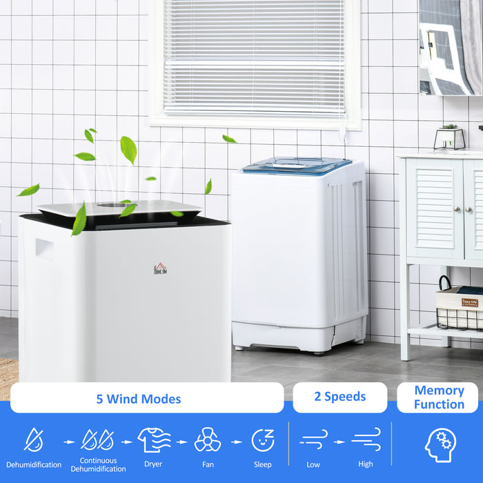 3500mL Home Dehumidifier & Air Purifier Combo - 24-Hour Timer, 5 Operating Modes, 16L Daily Moisture Removal - Ideal for Laundry Rooms & Residential Use