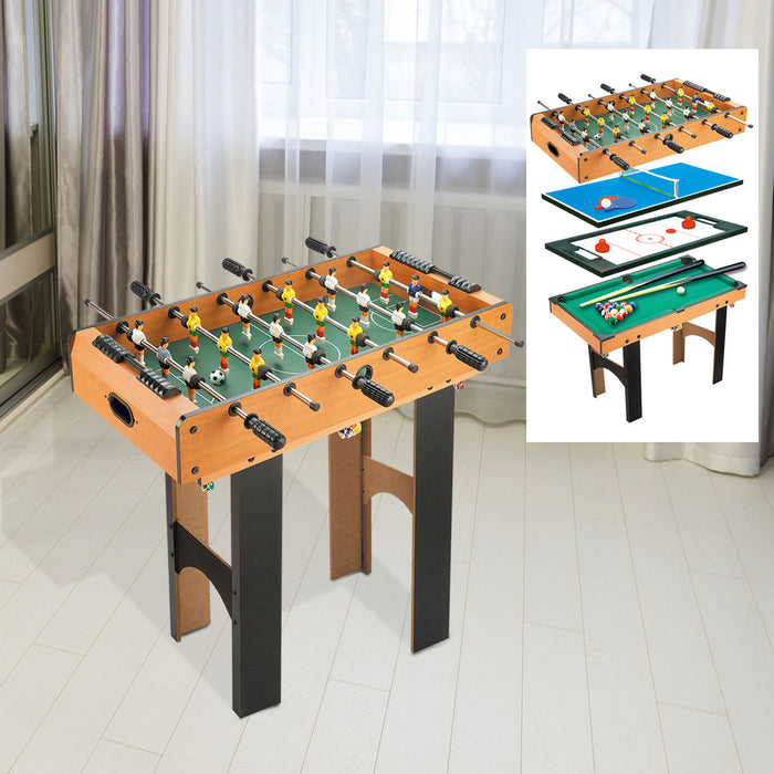 4-in-1 Multi-Function Gaming Table - 87x43x73cm, Interchangeable Surfaces, Vibrant Colors - Versatile Entertainment for Family Game Nights