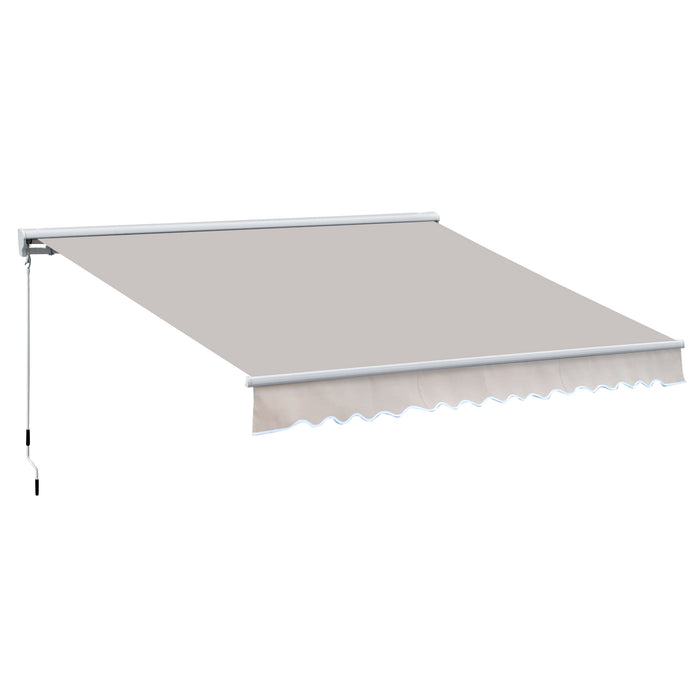 Retractable Manual/Electric Awning, 2.95Lx2.5M - Outdoor Patio Sunshade and Shelter Solution - Ideal for Home and Commercial Spaces