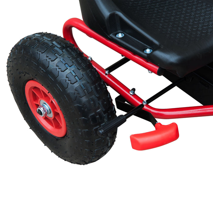 Pedal-Powered Go-Kart for Kids with Air Inflatable Tyres - Racing-Inspired Design - Perfect Outdoor Fun for Ages 3-8