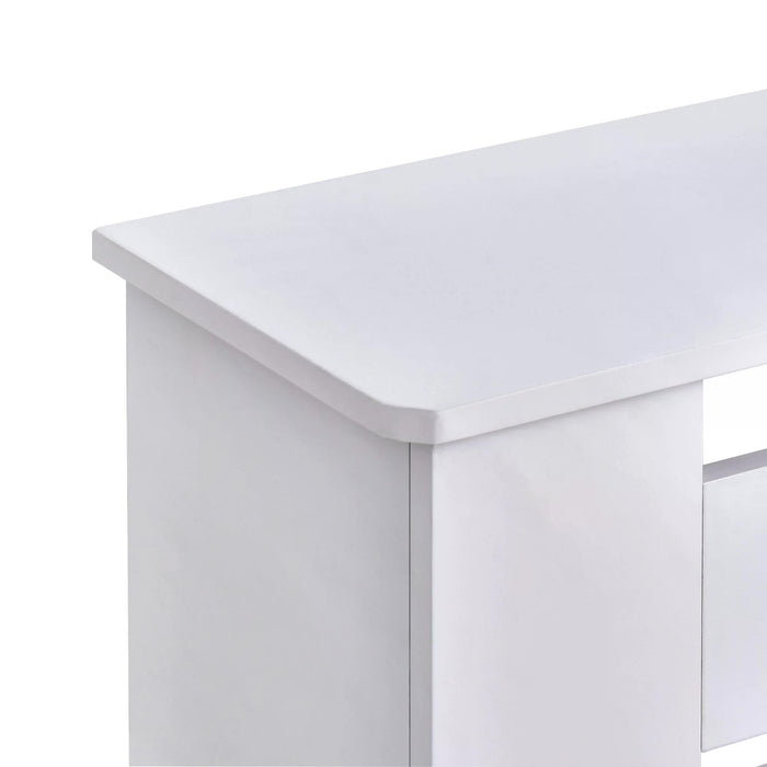 MDF Radiator Cover - 152 x 19 x 81 cm Elegant White Finish - Home Heating Enhancement & Safety Solution