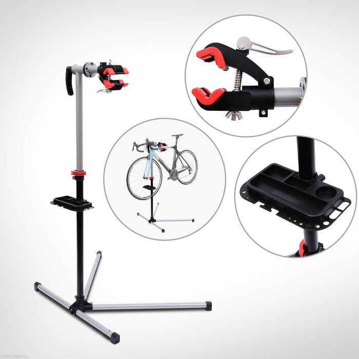 Bike Master ProWorkstand - Heavy-Duty Adjustable Bicycle Repair & Maintenance Station with Display Rack - Ideal for Professional Cyclists & Home Mechanics