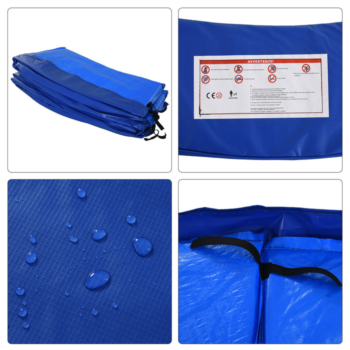 8ft Trampoline Replacement Pad - Φ244cm Safety Surround Padding in Blue - Ideal for Outdoor Family Fun and Protection