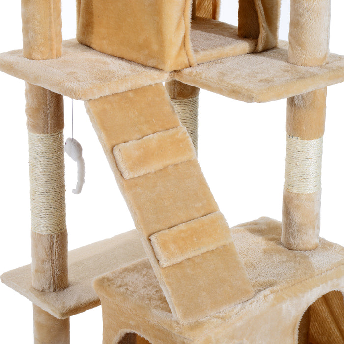 Cat Tree Kitten Activity Center - Scratch, Climb & Lounge Tower with Scratching Post - Ideal for Playful Kittens and Small Cats
