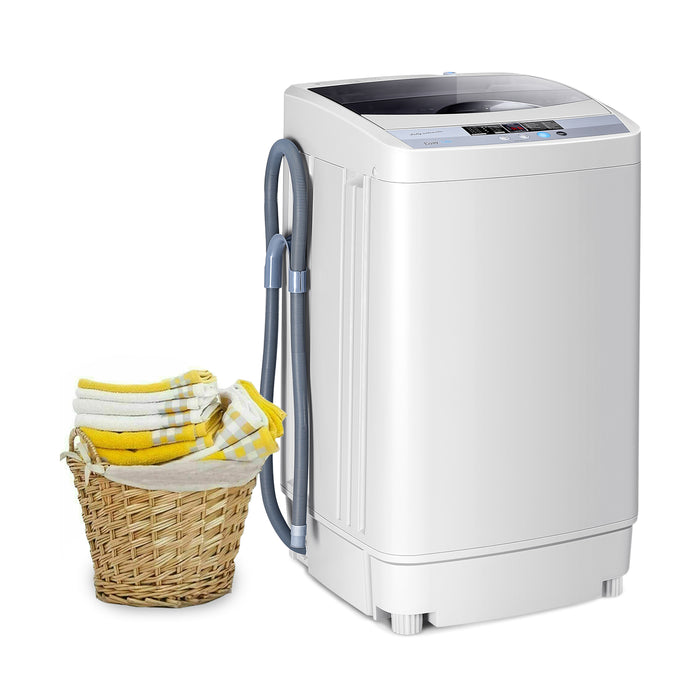 Portable Washer - Advanced Washing Machine with 8 Water Level Settings and 10 Unique Wash Programs - Perfect Space-Saving Solution for Small Living Spaces