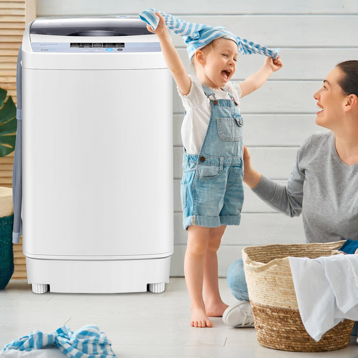 Portable Washer - Advanced Washing Machine with 8 Water Level Settings and 10 Unique Wash Programs - Perfect Space-Saving Solution for Small Living Spaces
