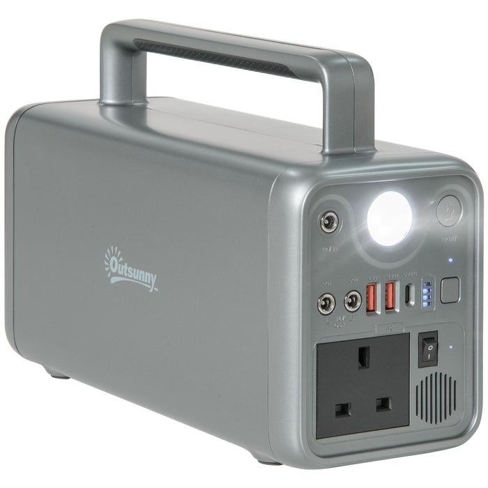 230.4Wh Portable Power Station with LiFePO4 Battery - Pure Sine-Wave AC/DC/USB/PD/Car Charging Ports - Ideal for Camping, Emergency Backup, and Travel