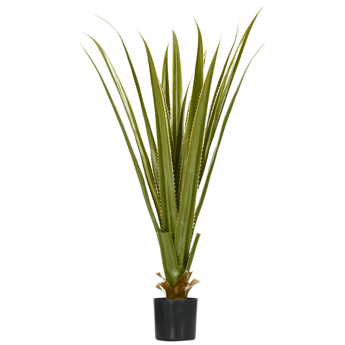 Agave Succulent Artificial Plant in Pot - Lifelike Desk and Home Decor Greenery, 15x15x90cm - Enhances Indoor & Outdoor Spaces