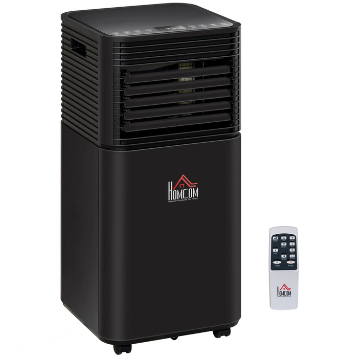 9000 BTU 4-In-1 Portable Air Conditioner - Cooling, Dehumidifying, Ventilating with Fan - Includes Remote, LED Display, 24-Hour Timer, Auto Shut-Down, Ideal for Small Spaces