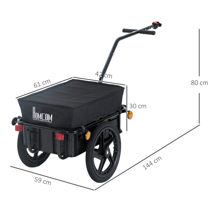 Bike Trailer and Jogger Combo - Versatile Luggage and Cargo Storage Solution with Towing Bar - Ideal for Active Parents and Outdoor Enthusiasts