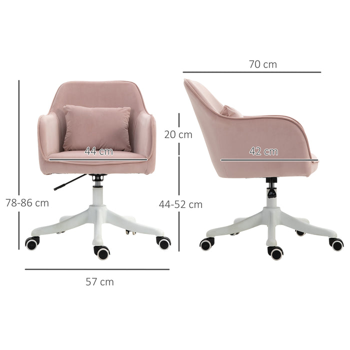 Velvet Comfort Executive Chair - Rechargeable Electric Massage Lumbar Support, Rolling Casters - Ideal for Home Office Relaxation and Comfort