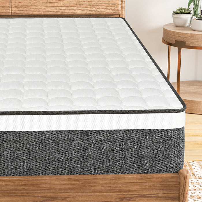 High Density Foam Mattress - Convenient 23cm Box-Spring Mattress in a Box - Ideal for Easy Setup and Comfortable Sleep