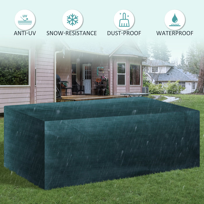 Outdoor Garden Furniture Cover - Large Patio Set Protector, Waterproof, Anti-UV - Protects from Weather, Fits 235 x 190 x 90 cm Sets