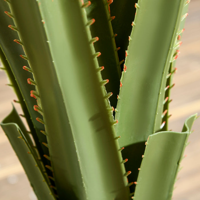 Agave Succulent Artificial Plant in Pot - Lifelike Desk and Home Decor Greenery, 15x15x90cm - Enhances Indoor & Outdoor Spaces