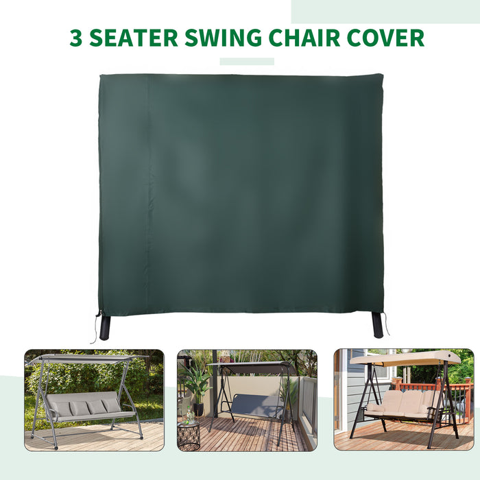 Waterproof Swing Chair Cover - 164cm Tall, Durable Oxford Polyester, Green - Outdoor Patio Furniture Protection