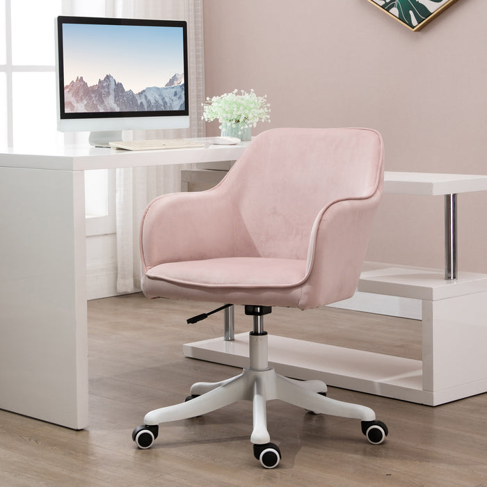 Velvet Comfort Executive Chair - Rechargeable Electric Massage Lumbar Support, Rolling Casters - Ideal for Home Office Relaxation and Comfort