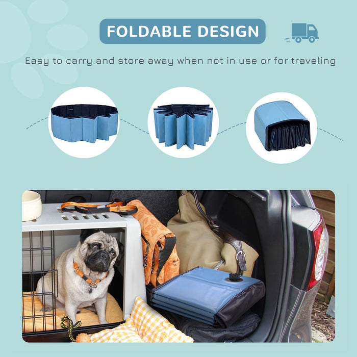 Foldable Pet Swimming Pool - 120cm, Durable and Portable - Ideal for Dogs and Outdoor Bathing