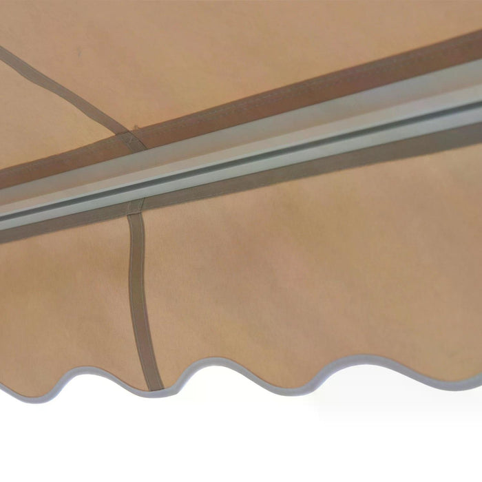 Retractable Awning - 3.5L x 2.5M Cream White Sunshade - Ideal for Patio and Outdoor Space Protection