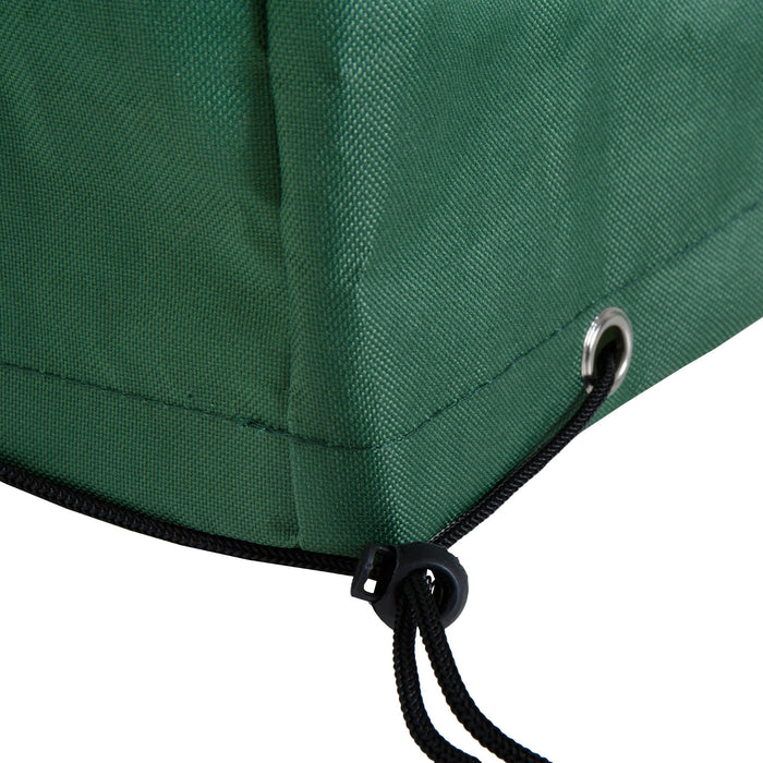 600D Heavy-Duty Rattan Furniture Cover - Waterproof Oxford Patio Set Protection, Anti-UV Green, 245x165x55cm - Ideal for Outdoor Garden Furniture Care