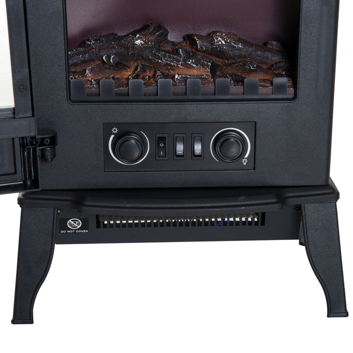 Electric Fireplace Heater 1000W/2000W - Freestanding and Portable Warmth - Ideal for Cozy Indoor Spaces