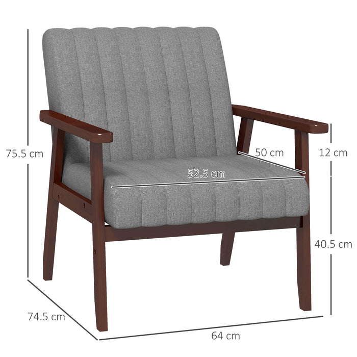 Accent Chair Duo - Upholstered Armchairs with Sturdy Wood Legs for Home Decor - Ideal for Living Room and Bedroom Comfort