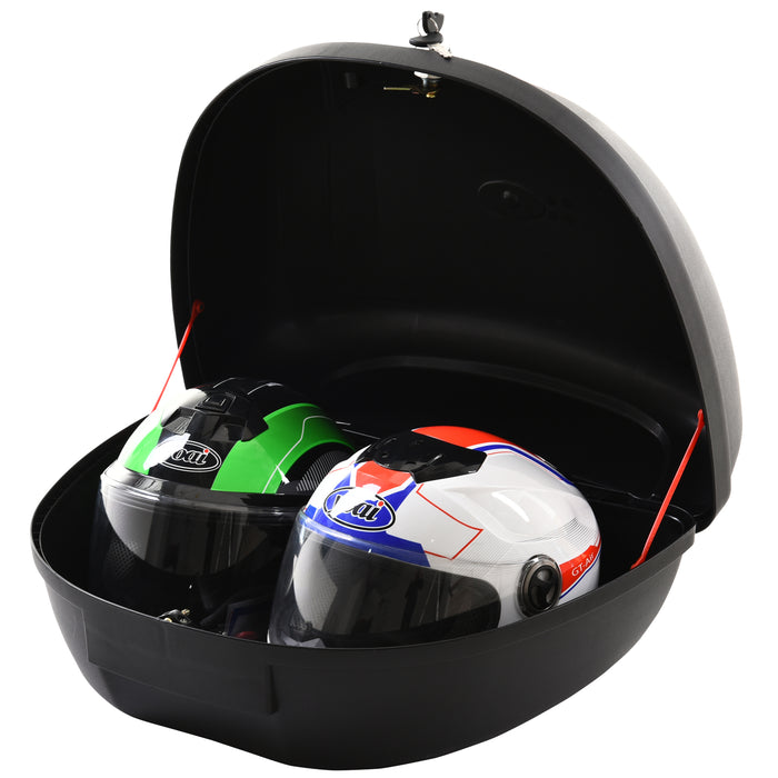 48L Motorcycle Trunk - Robust Travel Luggage Storage Box with Helmet Capacity - Ideal for Bikers' Touring Needs