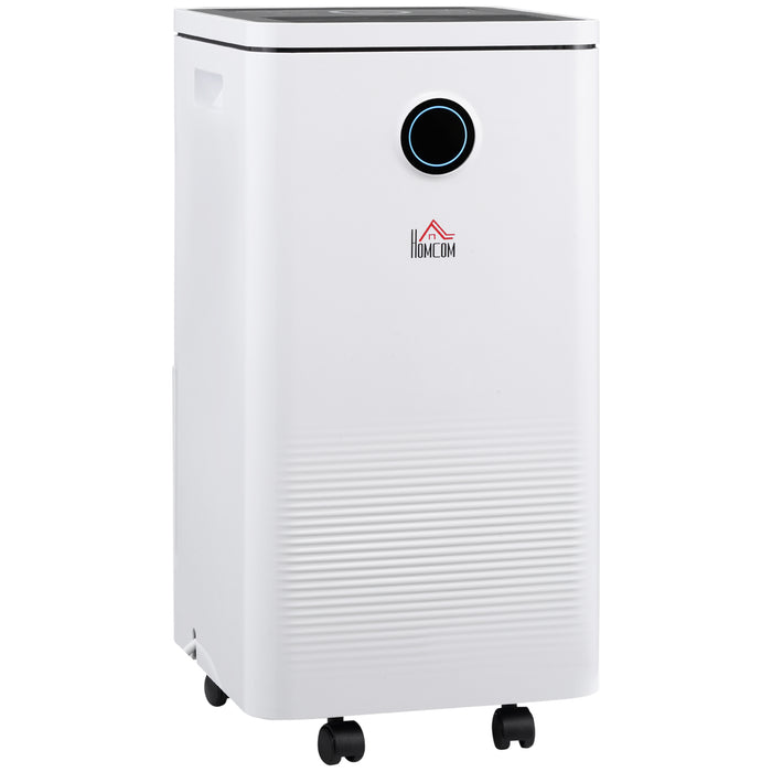 2500ML Smart WiFi Dehumidifier - 10L/Day Portable and Quiet Moisture Remover - Ideal for Home, Laundry, and Basement Spaces