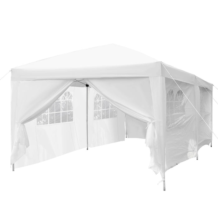 Deluxe Pop Up Gazebo - 6m x 3m White Marquee for Outdoor Events - Perfect Shelter for Parties, Markets, and Garden Gatherings