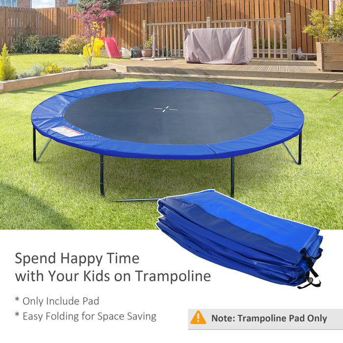 8ft Trampoline Replacement Pad - Φ244cm Safety Surround Padding in Blue - Ideal for Outdoor Family Fun and Protection