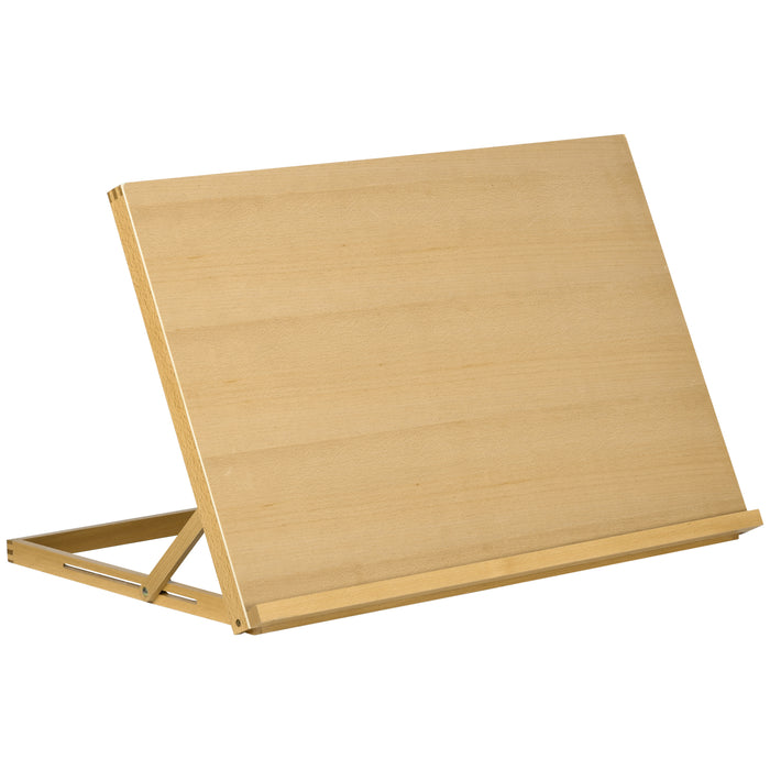 Adjustable Beechwood A3 Tabletop Easel - Portable Folding Craft Workstation for Drawing & Sketching - Ideal for Artists and Artisans