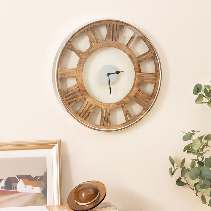 Silent Wall Clock - Classic 15.5/20 Inch Frame Design - Ideal for Quieting Your Space