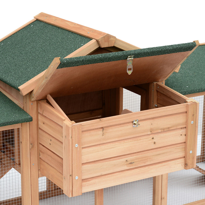 Deluxe Wooden Hen House - Spacious Backyard Chicken Coop with Nesting Box and Outdoor Run - Perfect for Poultry Comfort and Egg Laying