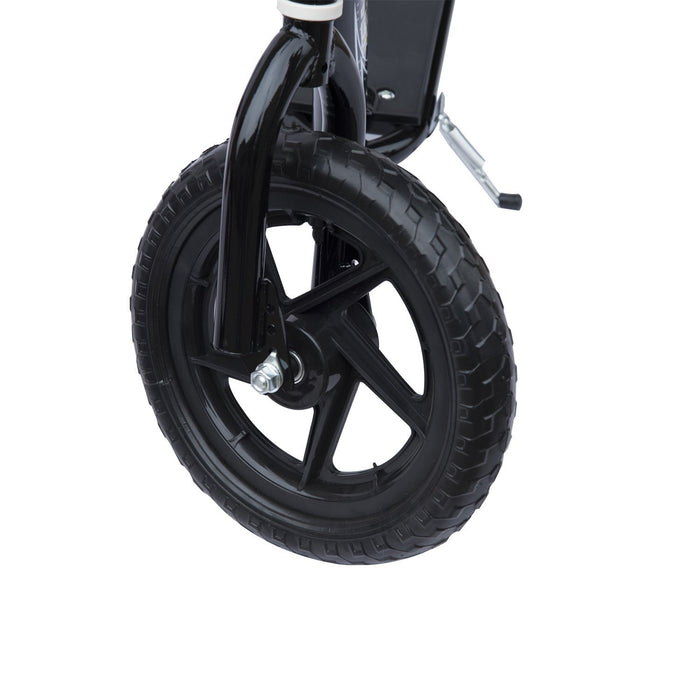 12" Tyres Scooter - Black Compact City Ride - Perfect for Urban Commuters and Quick Trips