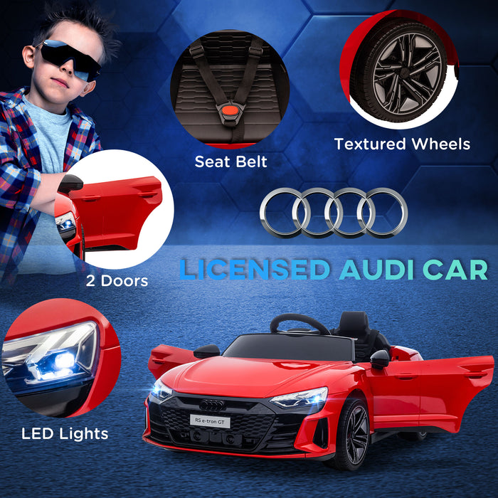 Audi Licensed Ride-On Car - 12V Electric Toy with Remote Control, Suspension, Lights & Music - Perfect for Kids' Fun and Entertainment