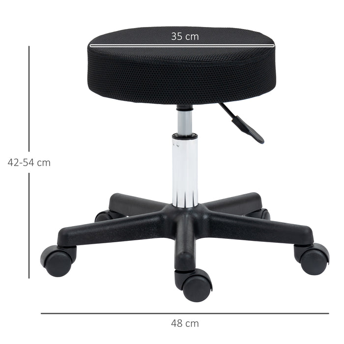 Hydraulic Swivel Salon Stool - Spa & Massage Chair with Adjustable Height, 3 Replaceable Covers - Ideal for Tattoo Artists, Beauticians, Therapists