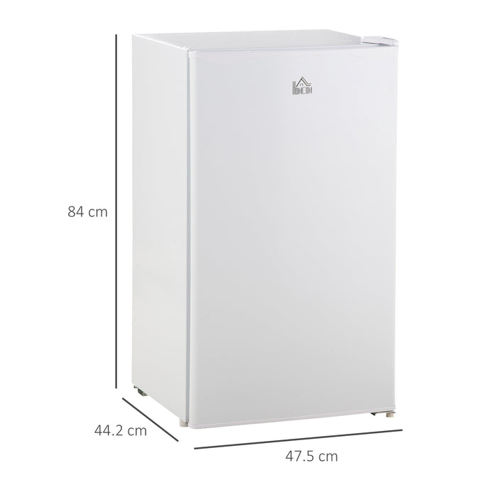 91L Under Counter Refrigerator with Chiller Box - Reversible Door, Adjustable Thermostat, Quiet 40dB Operation, 47.5cm Width - Ideal for Small Spaces & Quiet Environments