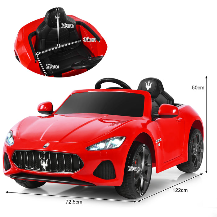 Maserati Toy Vehicle, 12V Battery Powered - Pink Kid's Ride-on Car, Electric Motor - Ideal for Children's Outdoor Play and Motor Skill Development