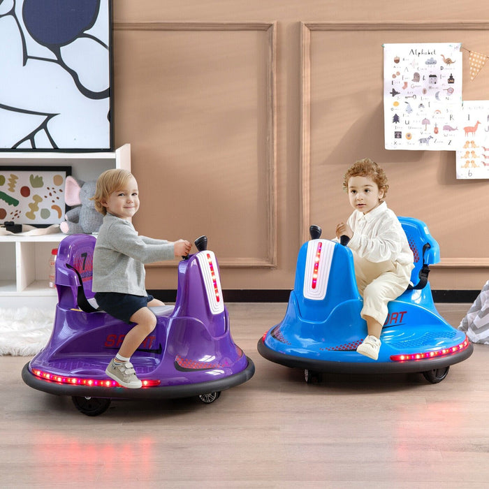 6V Ride On Toy - Electric Bumper Car with Dual Joysticks, Blue - Perfect Fun Activity for Kids