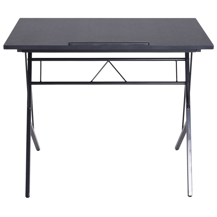 Adjustable Height Tiltable Writing and Drawing Desk - 90x50 cm Workstation with Craft Table and Drafting Board Features - Ideal for Art Enthusiasts and Professionals