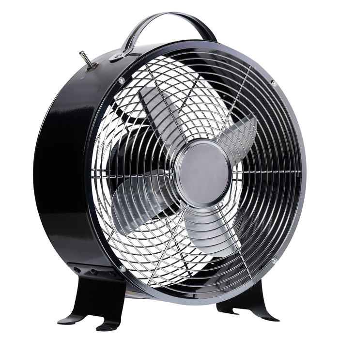 Electric 26cm Desk Fan with 2 Speeds and Safety Guard - Anti-Slip Portable Cooling Fan for Home and Office - Ideal for Bedroom Spaces and Personal Use