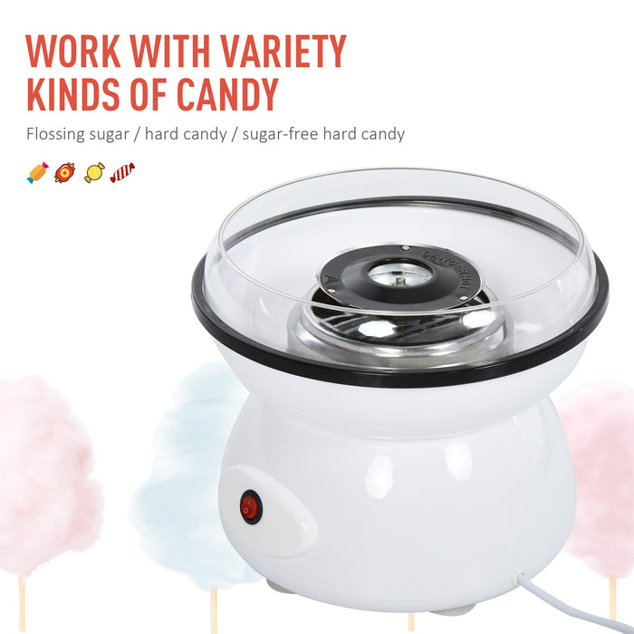 450W Electric Candyfloss Maker - Non-Stick, Metal Body, with Accessories for Home Use - Perfect for Children's Parties and Family Fun Events