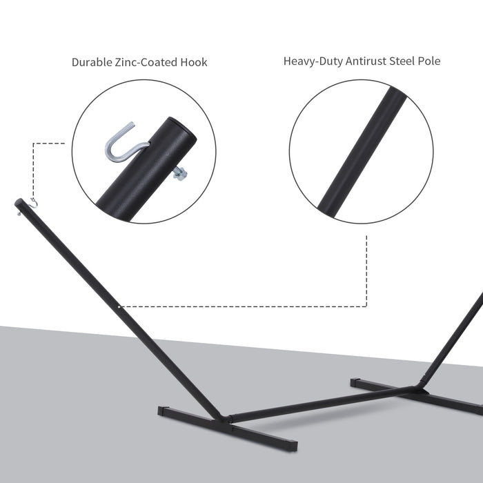 Extra-Long 3.6m Metal Hammock Stand - Universal Fit for Garden, Camping & Outdoor Patios - Durable Frame, Hammock Replacement Stand for Leisure and Relaxation