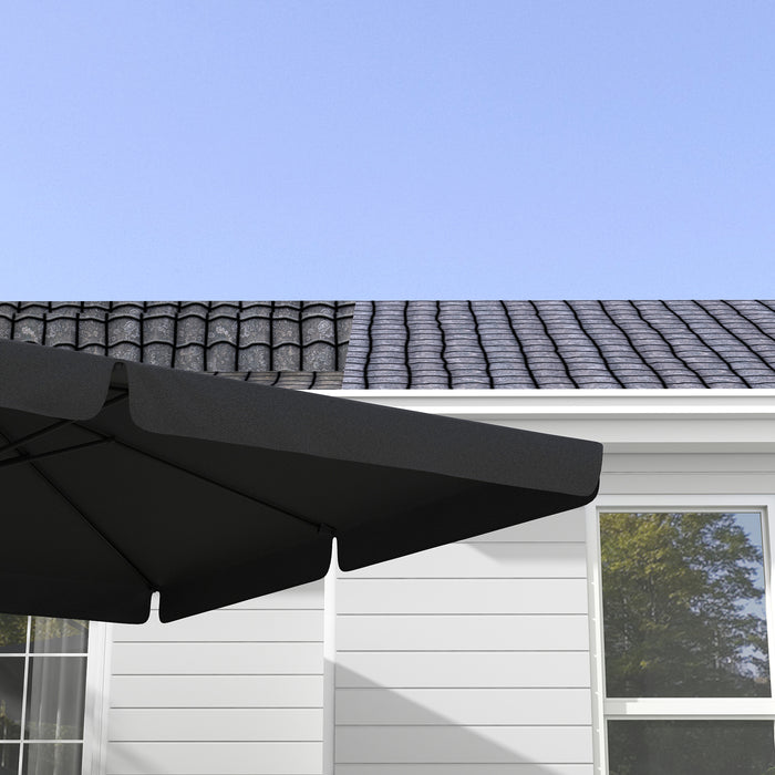 Cantilever Roma Parasol - Aluminium Square Patio Umbrella with Crank Handle, Hanging Garden Design, and Tilt Feature - Ideal Sun Shade for Outdoor Relaxation